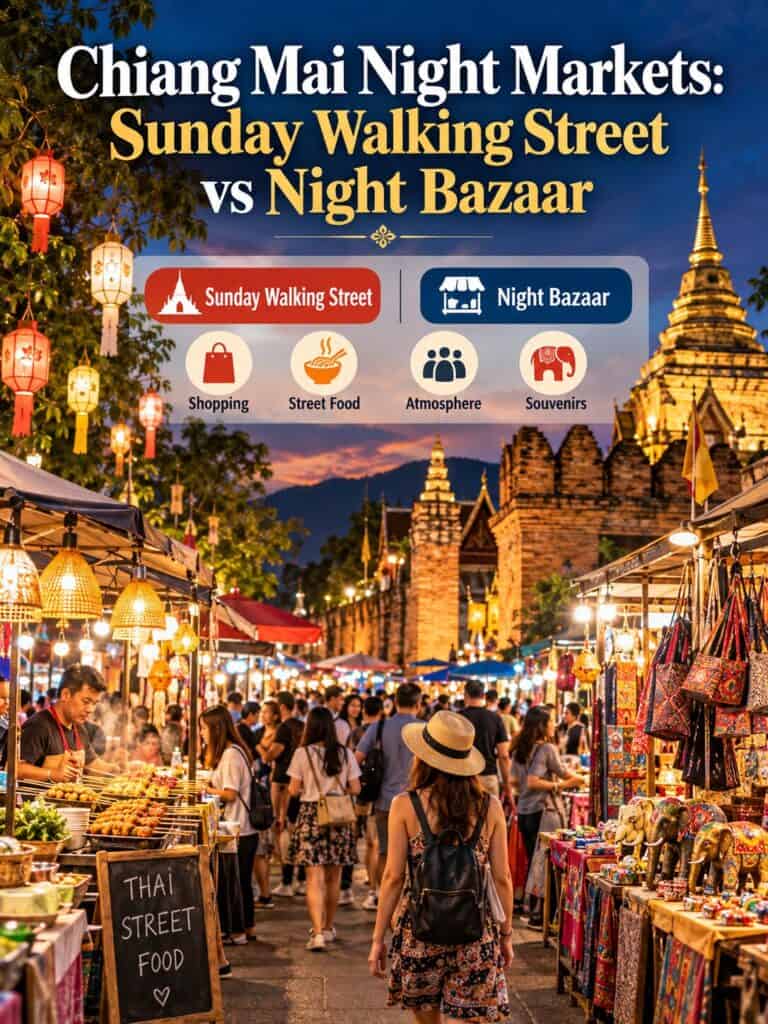 Chiang Mai Night Markets: Sunday Walking Street vs Night Bazaar