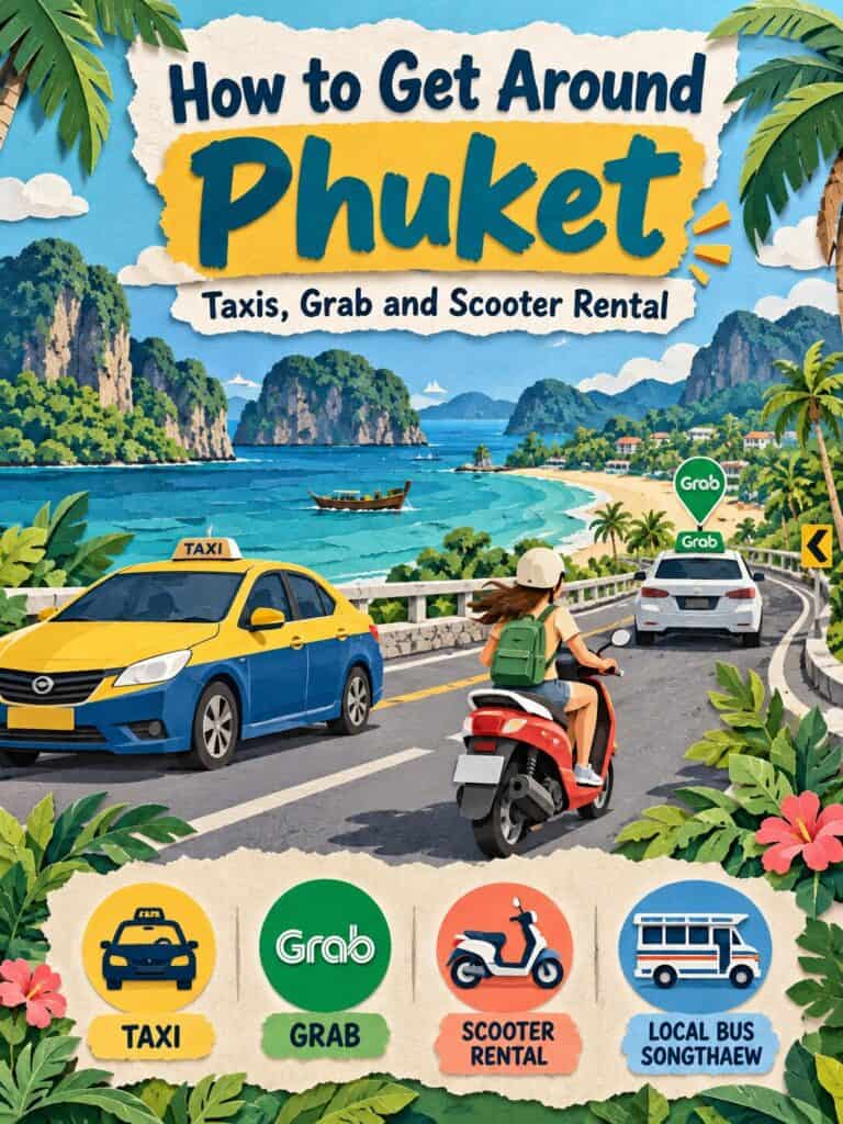 How to Get Around Phuket: Taxis, Grab and Scooter Rental