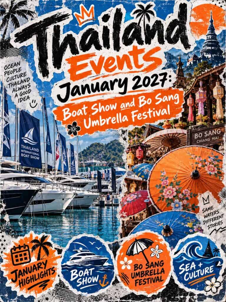 Thailand Events January 2027: Boat Show and Bo Sang Umbrella Festival