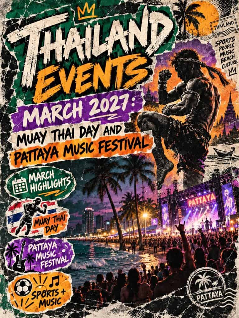 Thailand Events March 2027: Muay Thai Day and Pattaya Music Festival