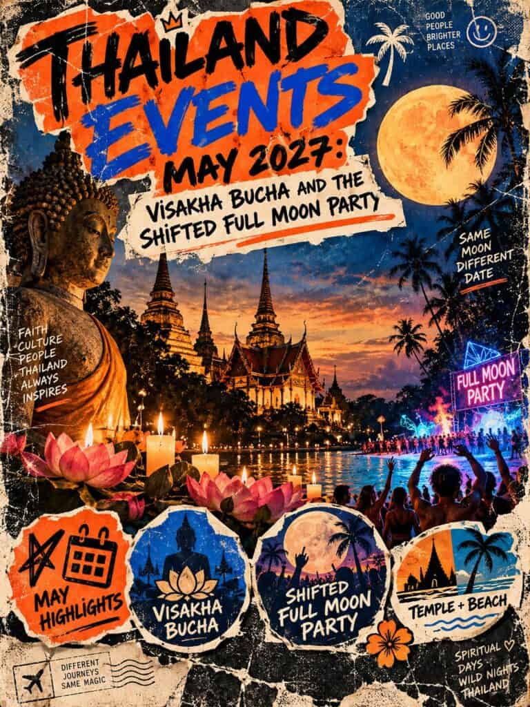 Thailand Events May 2027: Visakha Bucha and the Shifted Full Moon Party