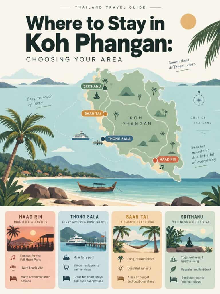 Where to Stay in Koh Phangan: Choosing Your Area