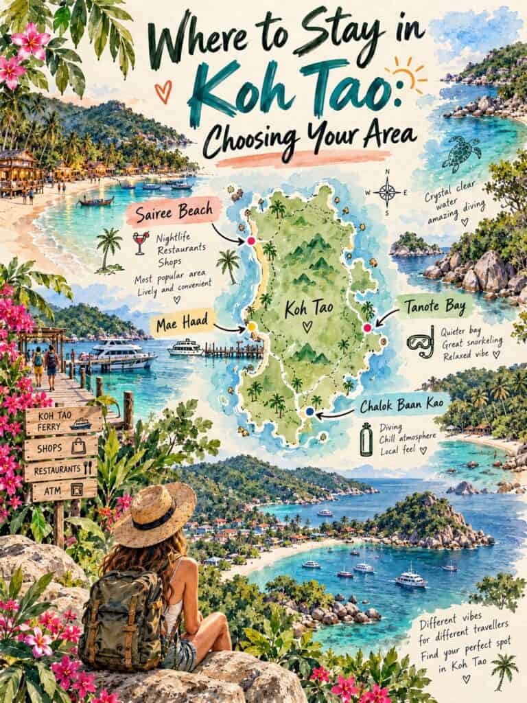 Where to Stay in Koh Tao: Choosing Your Area
